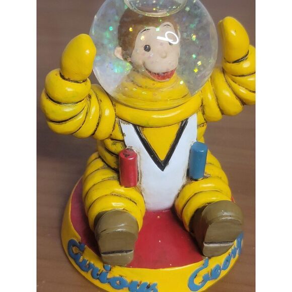 CURIOUS GEORGE ASTRONAUT SNOWGLOBE 1997 Vintage - Picture 4 of 9